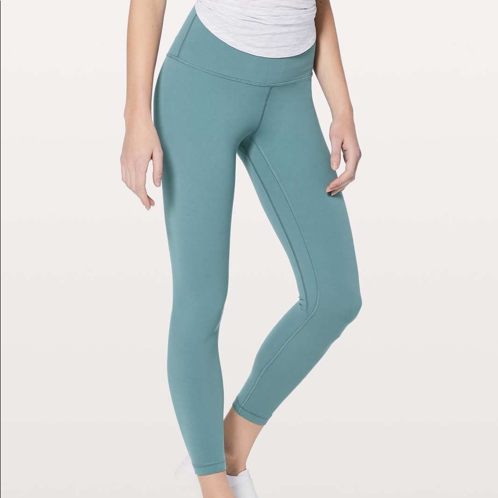 Mystic Green Lululemon align leggings size 4